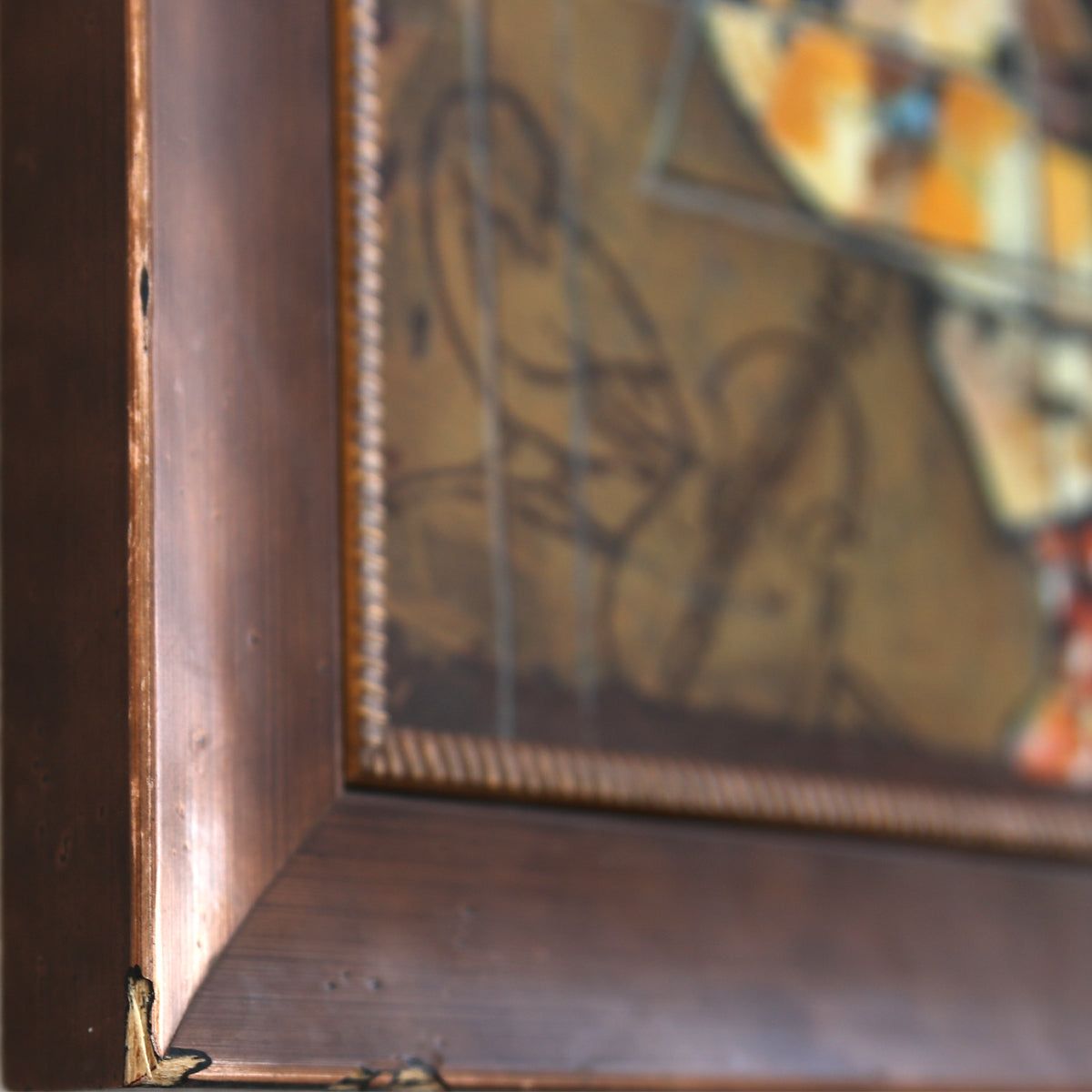 Dorit Levy- Hand Emelished Serigraph on Wood "The Cellist"