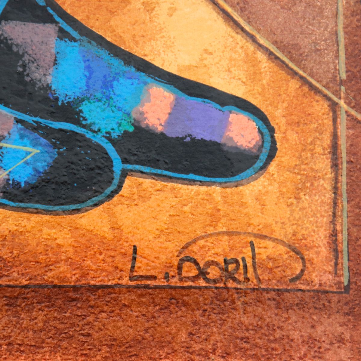 Dorit Levy- Serigraph "Ethnic Music Players"