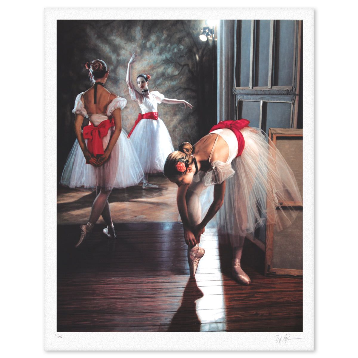 Douglas Hofmann- Silkscreen "Red Sash"