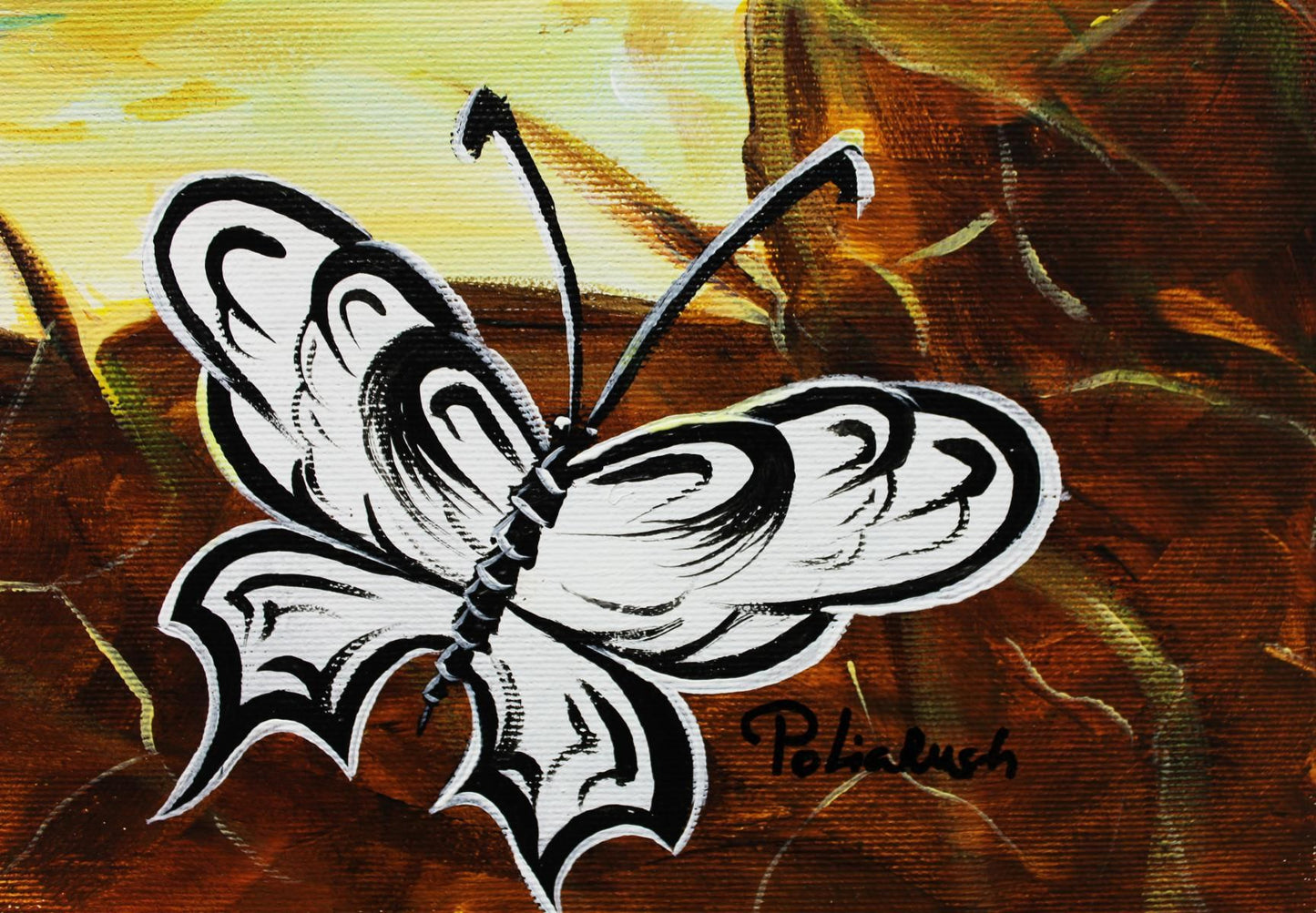 Eugene Poliarush- Original Oil on Canvas "Musical Boat"