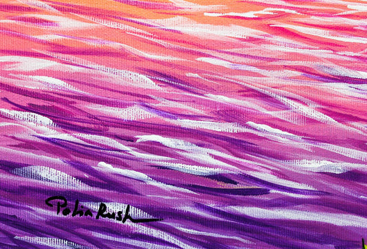 Eugene Poliarush- Original Oil on Canvas "Sunset Arrival"