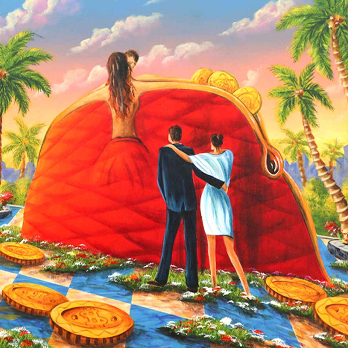 Eugene Poliarush- Original Oil on Canvas "Our Memories"