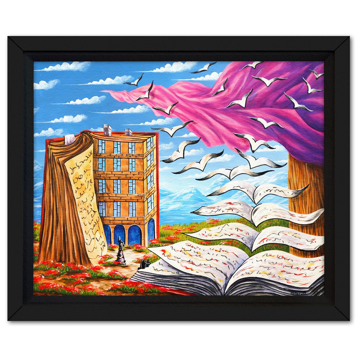 Eugene Poliarush- Original Oil on Canvas "Peaks of Reflection"