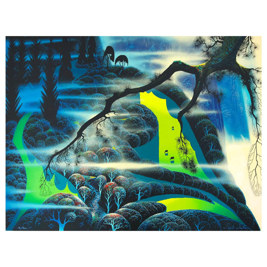 Eyvind Earle- Serigraph "Green Pastures"