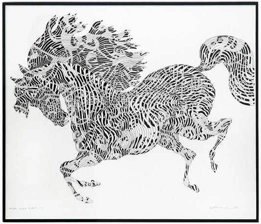 Guillaume Azoulay- Original Drawing on Paper "Ã‰tude GHFF (maquette for the etching)"