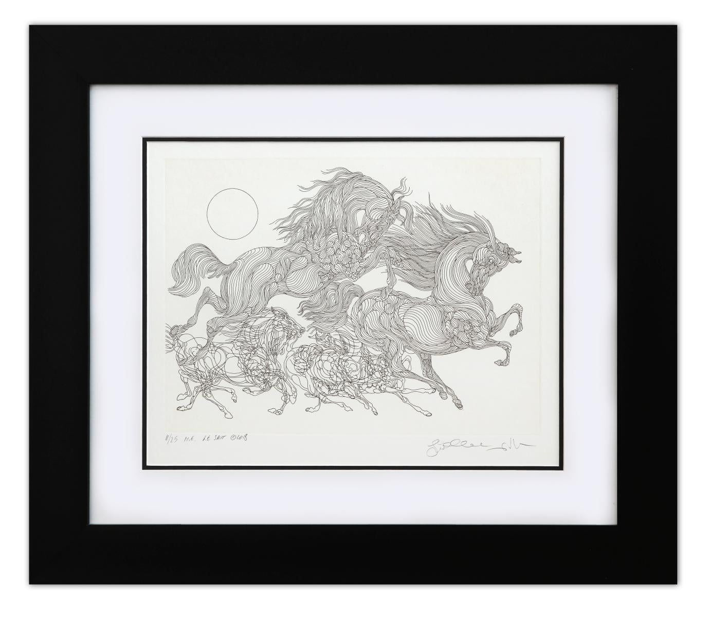 Guillaume Azoulay- Original Etching "M.E. Le Savt"