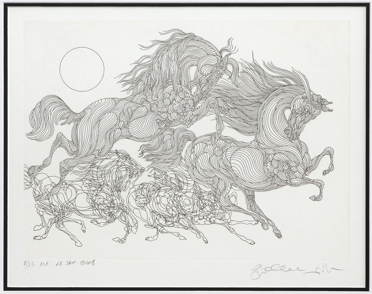 Guillaume Azoulay- Original Etching "M.E. Le Savt"