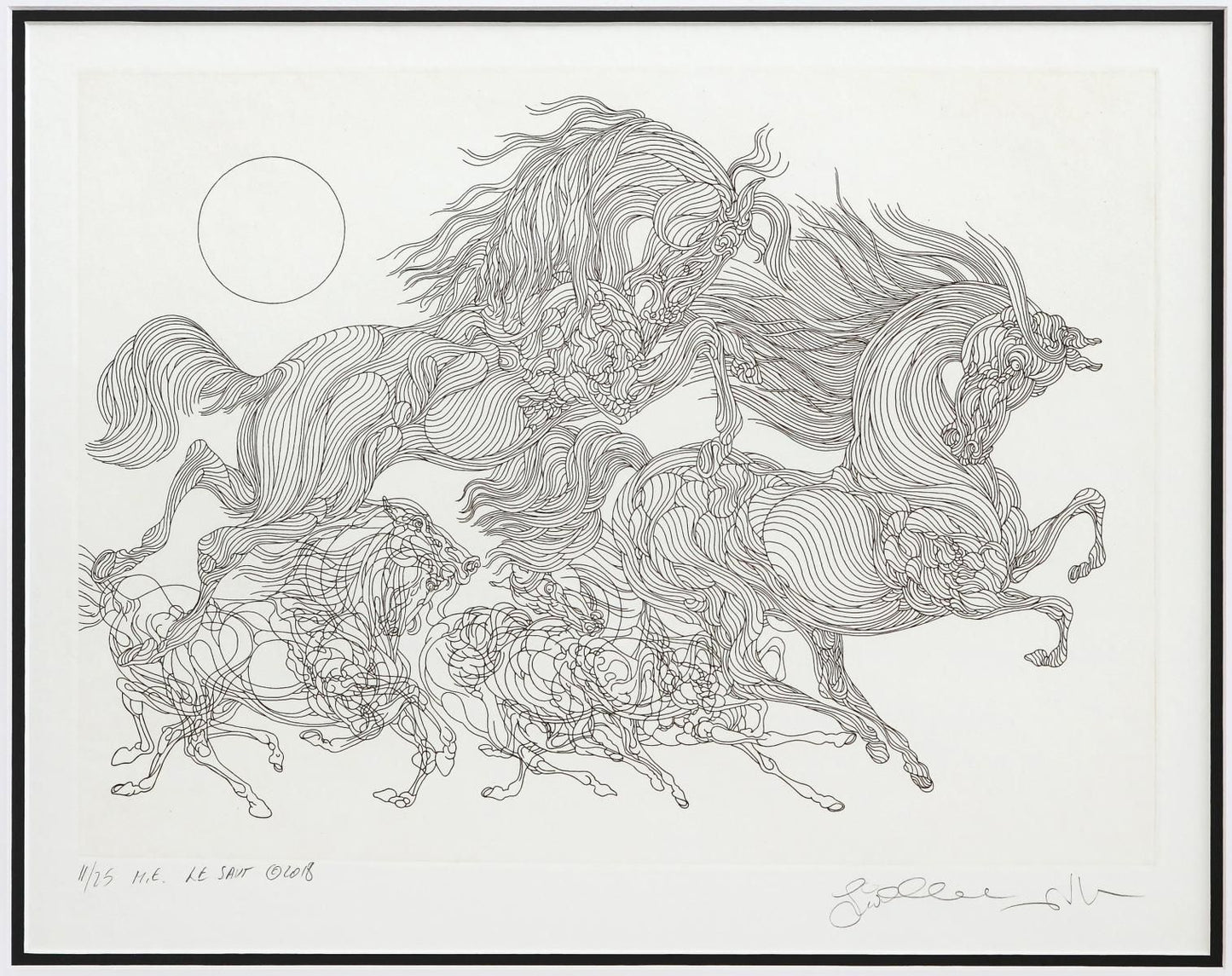 Guillaume Azoulay- Original Etching "M.E. Le Savt"