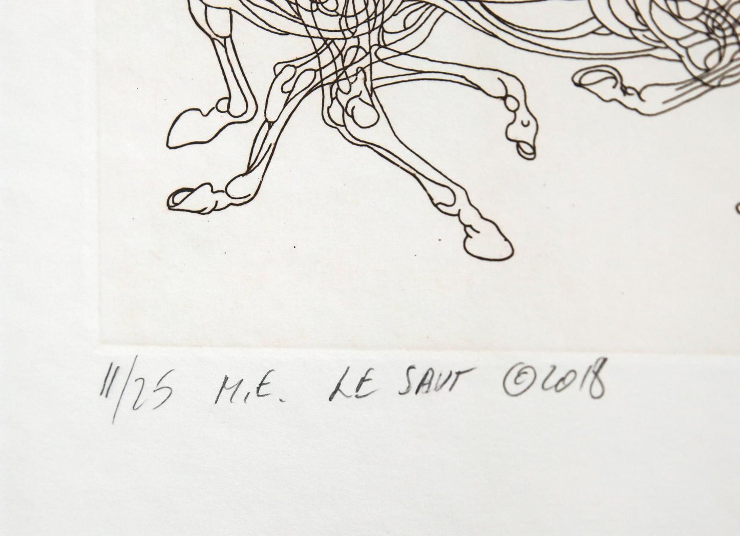 Guillaume Azoulay- Original Etching "M.E. Le Savt"