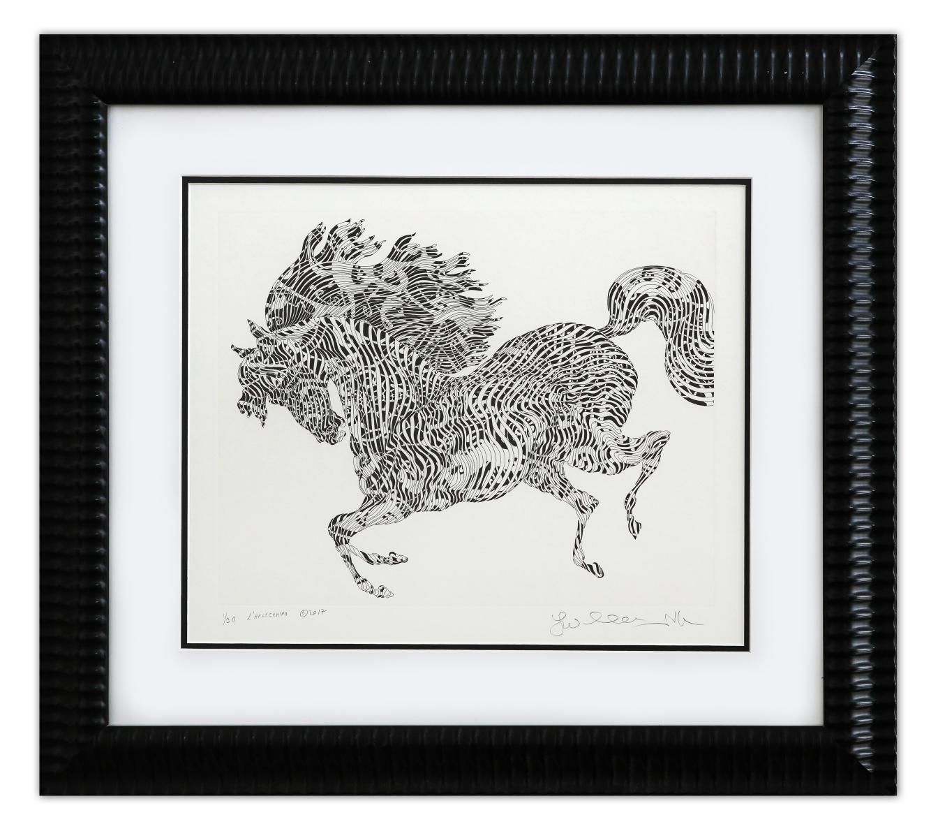 Guillaume Azoulay- Original Etching "L'ARLECCHINO"