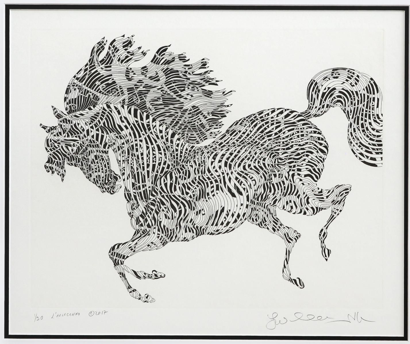 Guillaume Azoulay- Original Etching "L'ARLECCHINO"