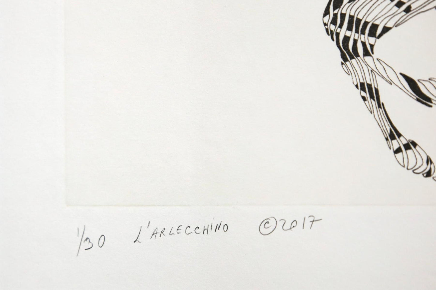 Guillaume Azoulay- Original Etching "L'ARLECCHINO"