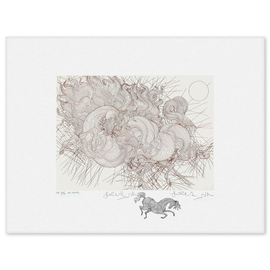 Guillaume Azoulay- Etching Remarque "La Cour"