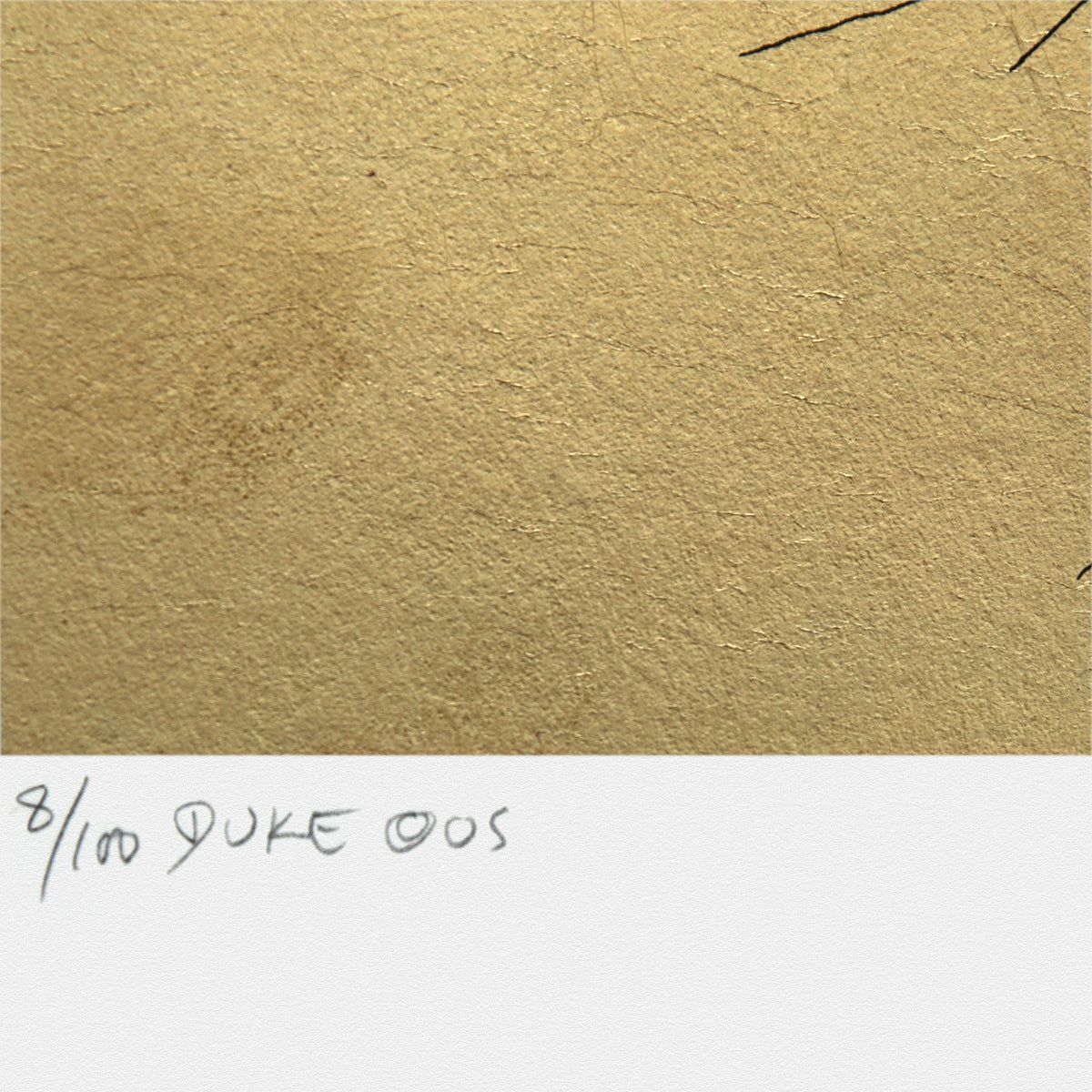 Guillaume Azoulay- Gold Leaf Silkscreen Remarque "Duke"