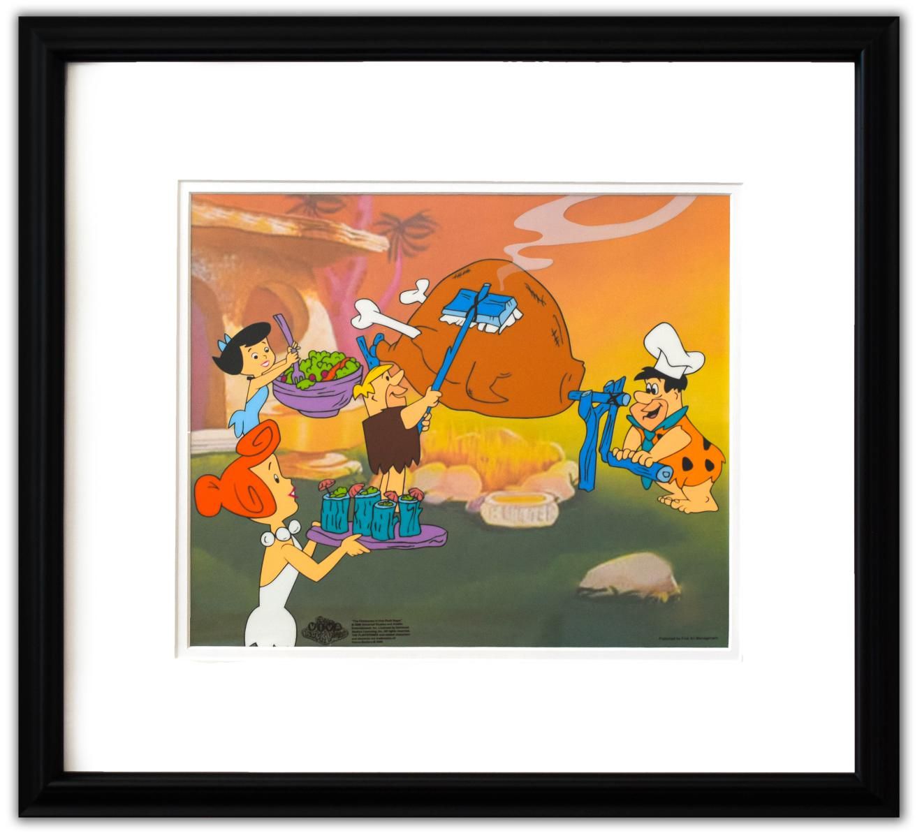 HANNA-BARBERA- Sericel "Flintstones Barbecue"