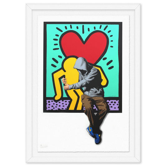 Hijack- Serigraph in Colors on Paper "BFF"