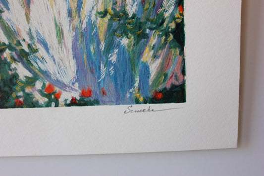 Igor Semeko- Original Serigraph on Paper "Tea Time"