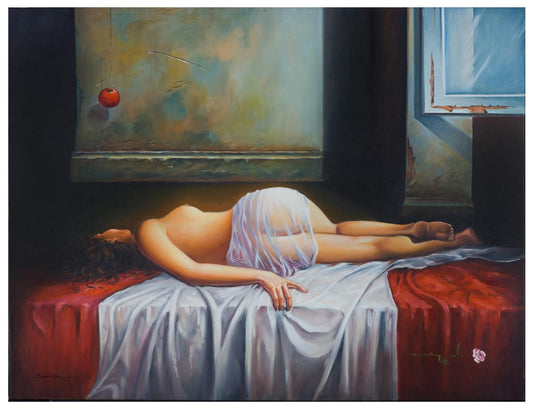 Igor Semeko- Original Giclee on Canvas "Before I Leave"