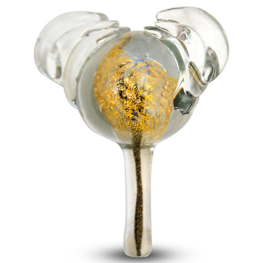 Jean-Claude Novaro- Handmade Glass "Angel Vase, Blue and Purple"