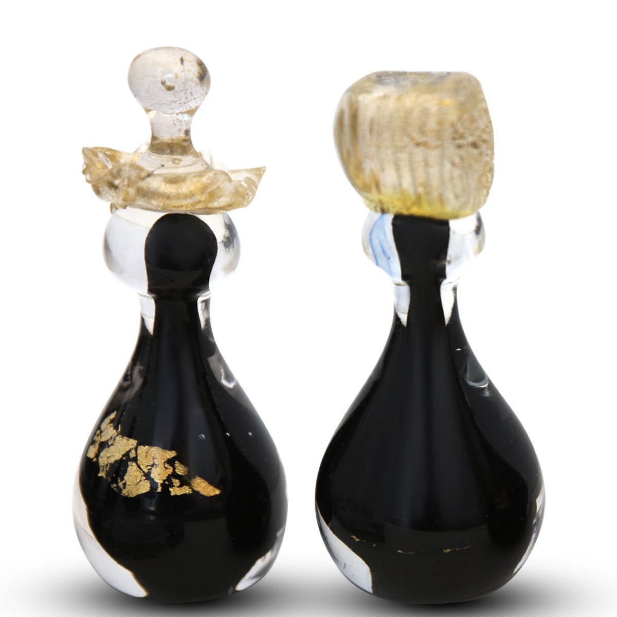 Jean-Claude Novaro- Black and White Hand Blown Glass Chess Set