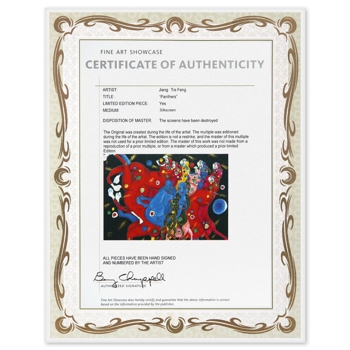 Jian Tie Feng- Silkscreen "Panthers"