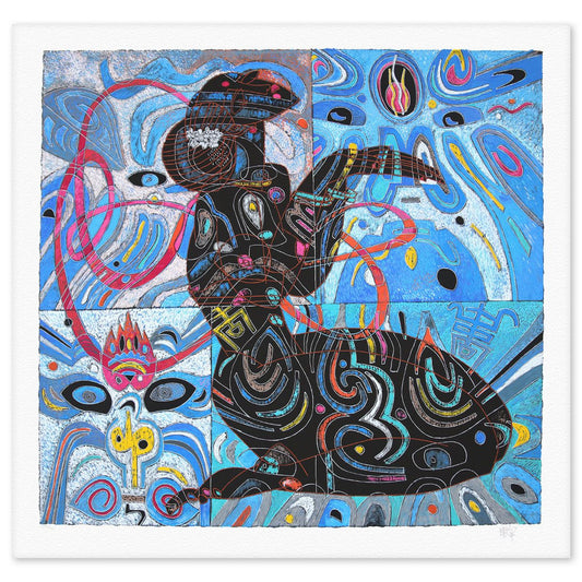 Jian Tie Feng- Silkscreen "Girl of Tang Dynasty"