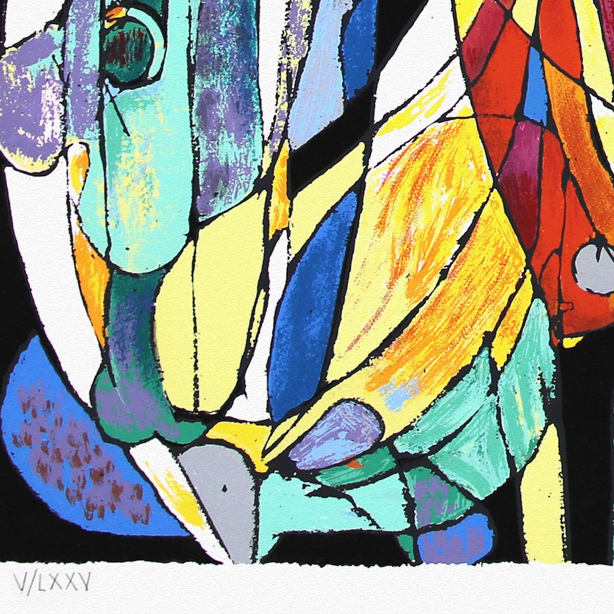 Jian Tie Feng- Silkscreen "Blossoming Flowers"