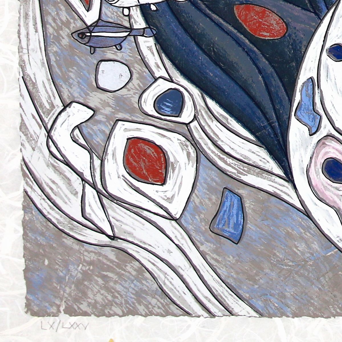 Jian Tie Feng- Silkscreen "White Mermaid"