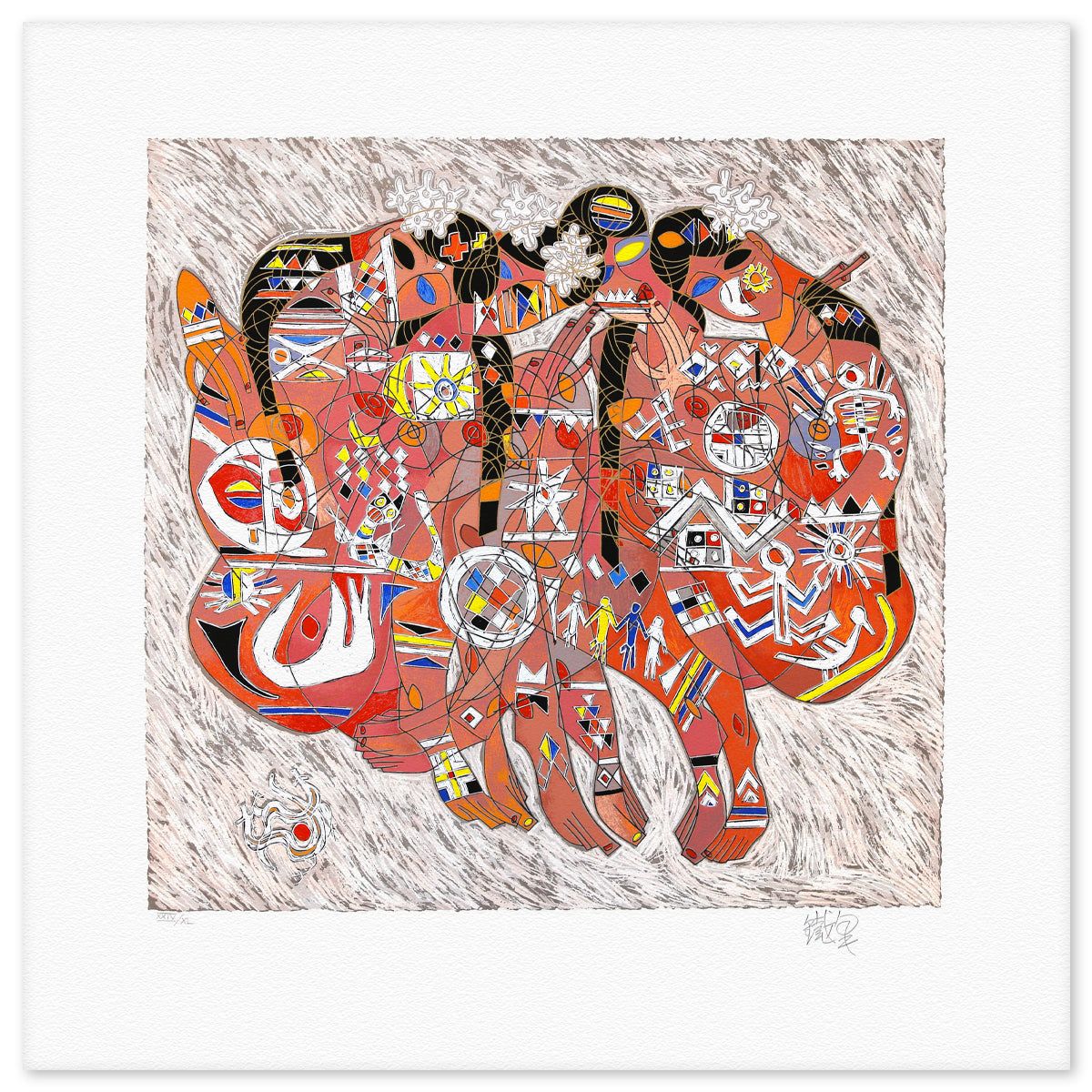 Jian Tie Feng- Silkscreen "Girls From the Love Suite"