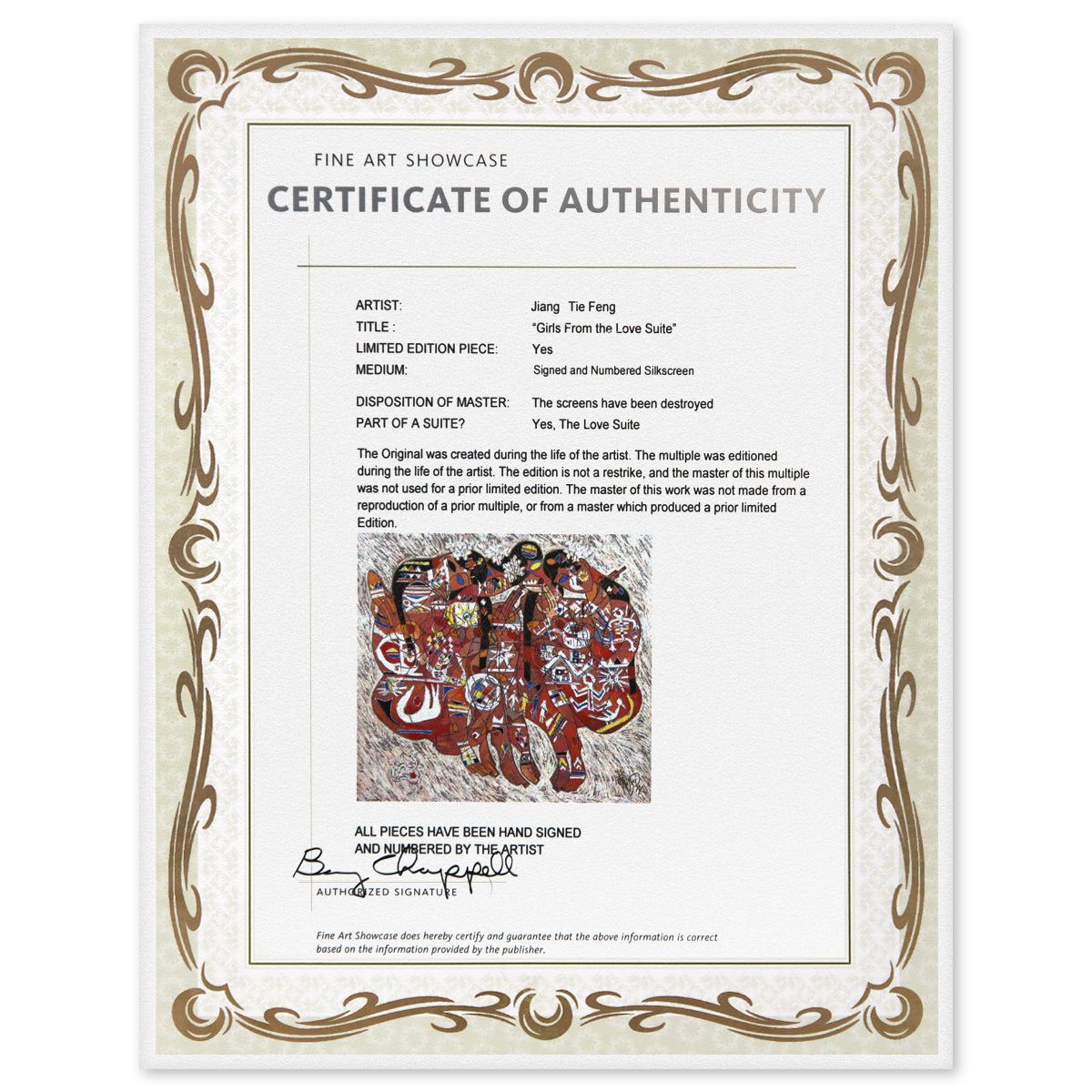 Jian Tie Feng- Silkscreen "Girls From the Love Suite"