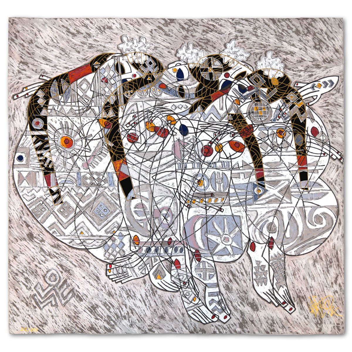 Jian Tie Feng- Silkscreen "Love"