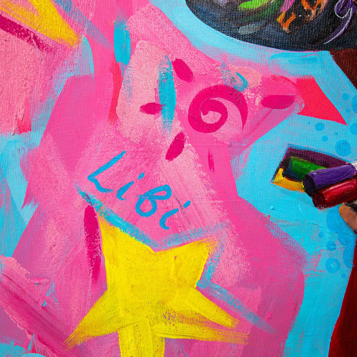 Libi- Original Acrylic on Canvas "The Artistic Empress"
