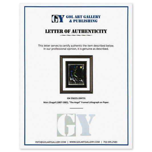 Marc Chagall- Lithograph on Paper "The Angel"