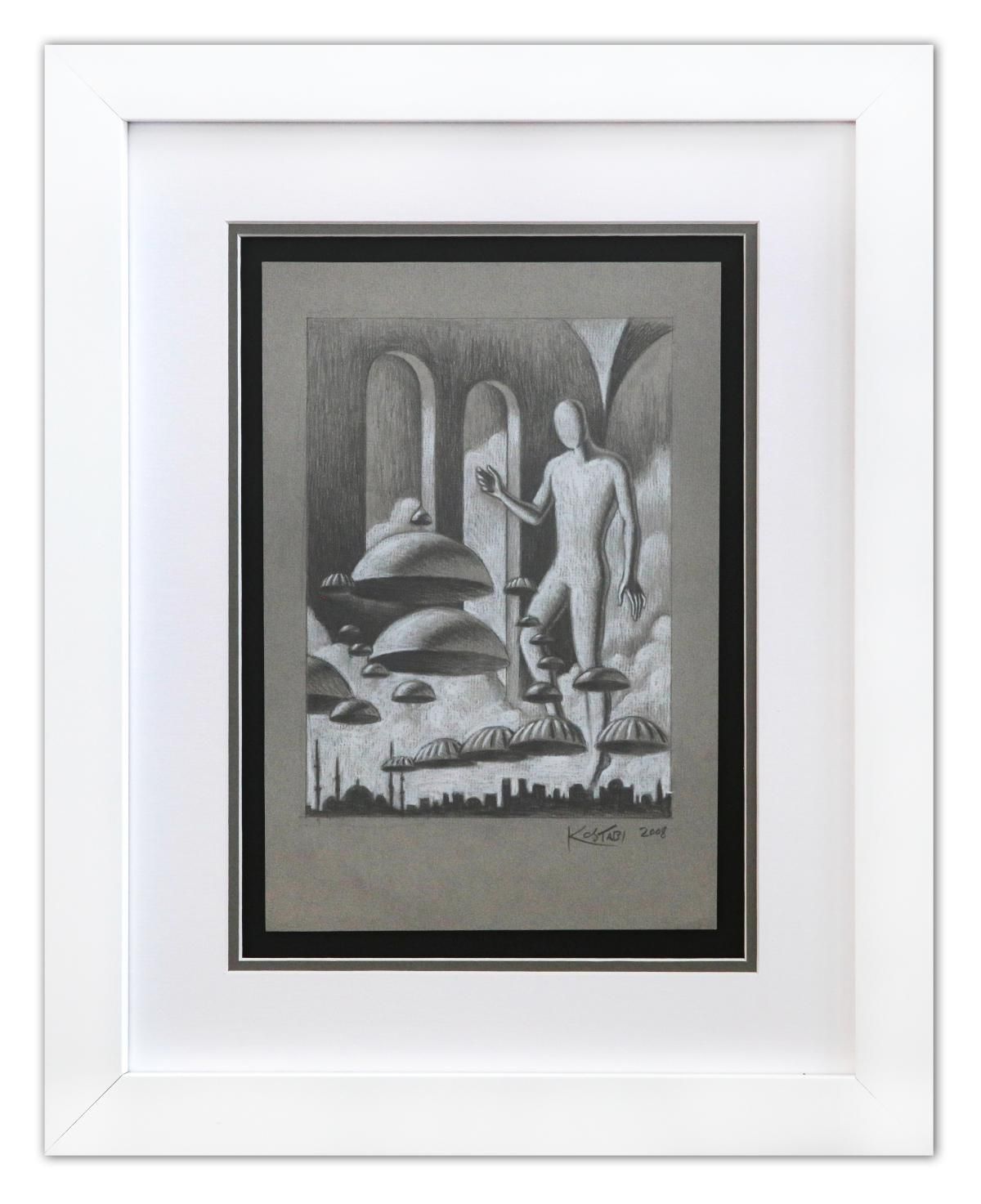 Mark Kostabi- Original Drawing on Paper
