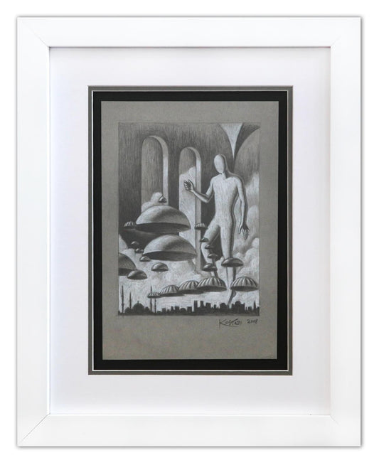 Mark Kostabi- Original Drawing on Paper