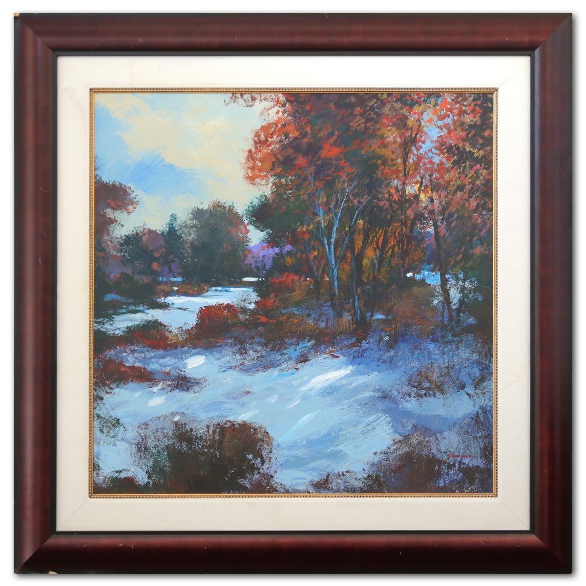 Michael Schofield- Original Oil on Canvas "Blue Ridge Winter"