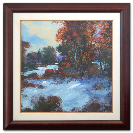 Michael Schofield- Original Oil on Canvas "Blue Ridge Winter"