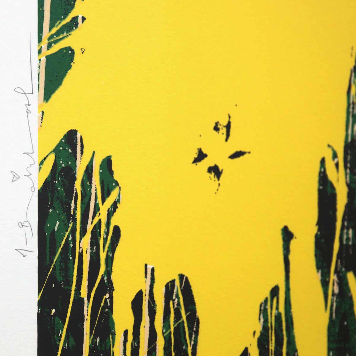 Mr Brainwash- Silkcreen on Paper "Flowarh$ - II (B), 2021"