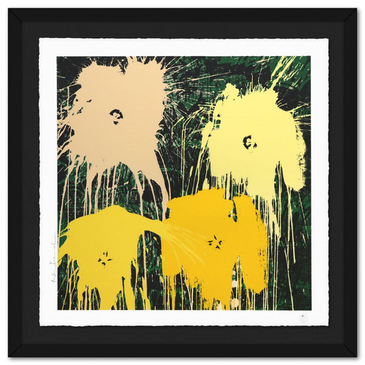 Mr Brainwash- Silkcreen on Paper "Flowarh$ - II (B), 2021"