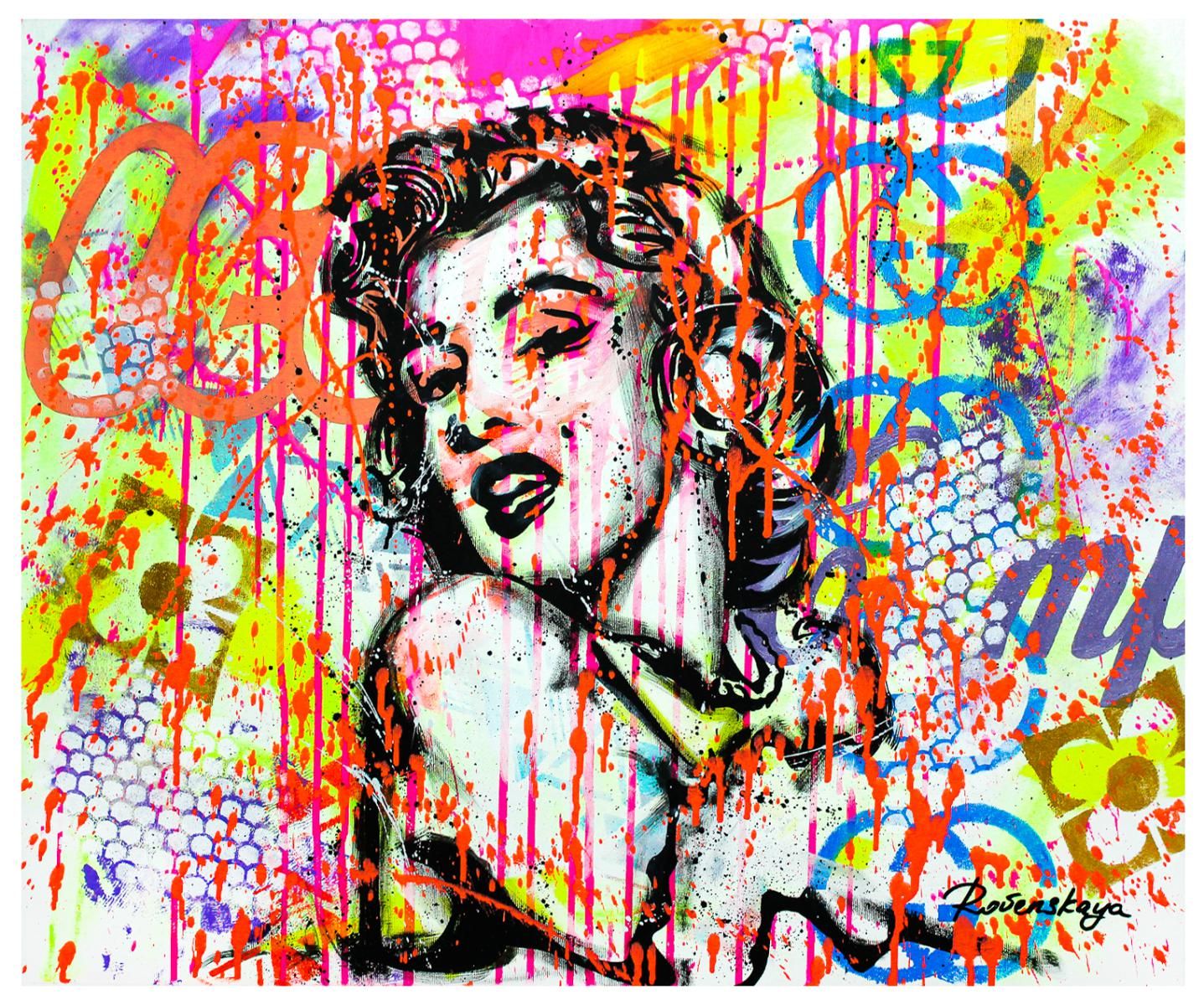 Nastya Rovenskaya- Original Oil on Canvas "Celeb"
