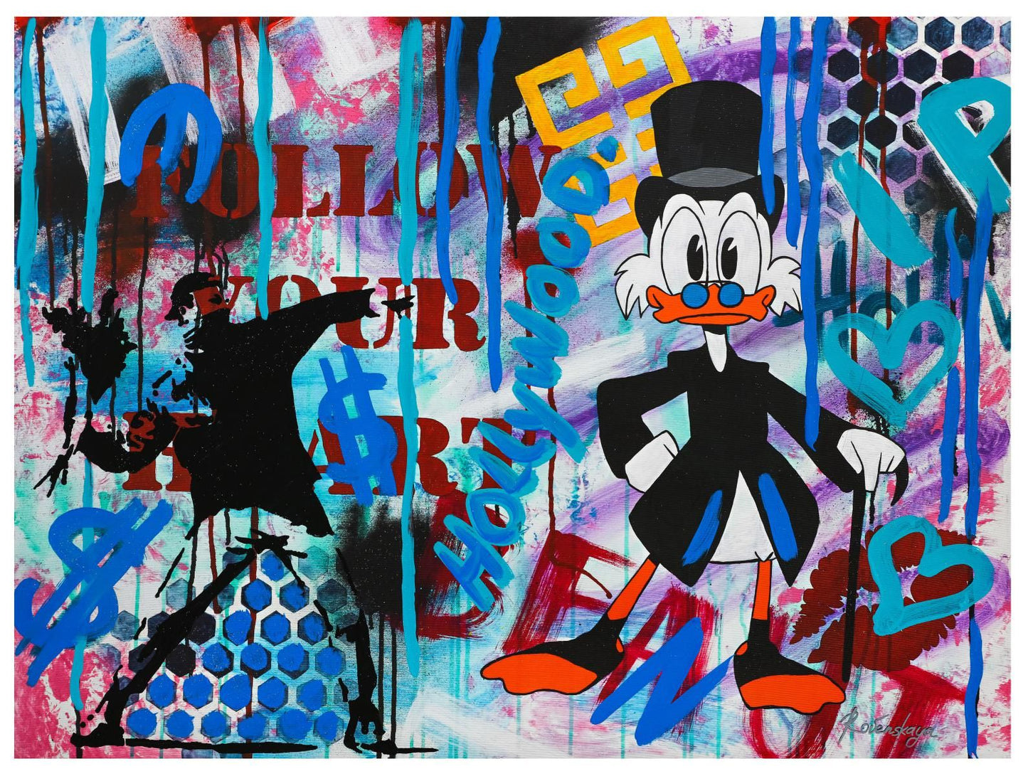 Nastya Rovenskaya- Mixed Media "Follow Your Heart"