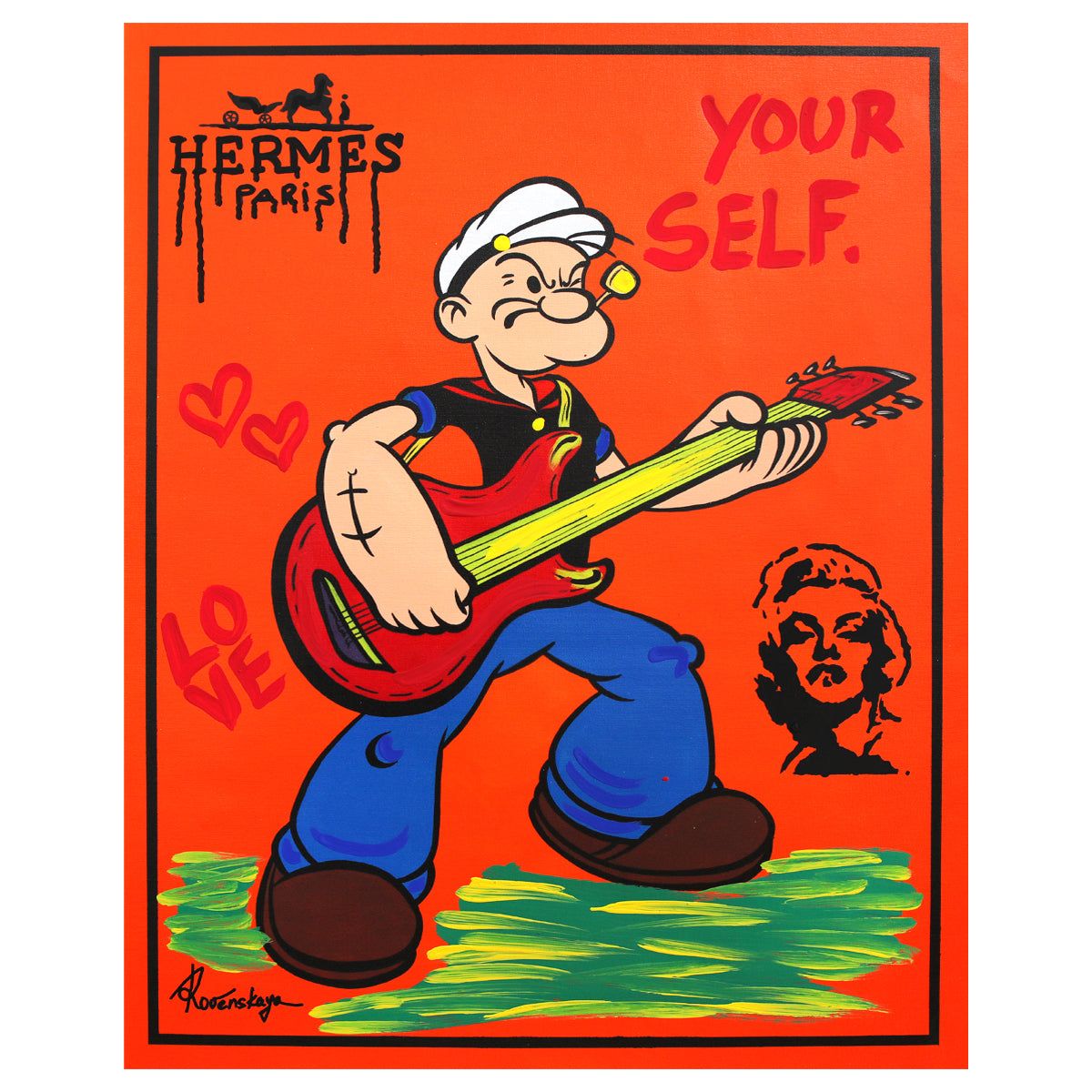 Nastya Rovenskaya- Mixed Media "Rocking Sailor"