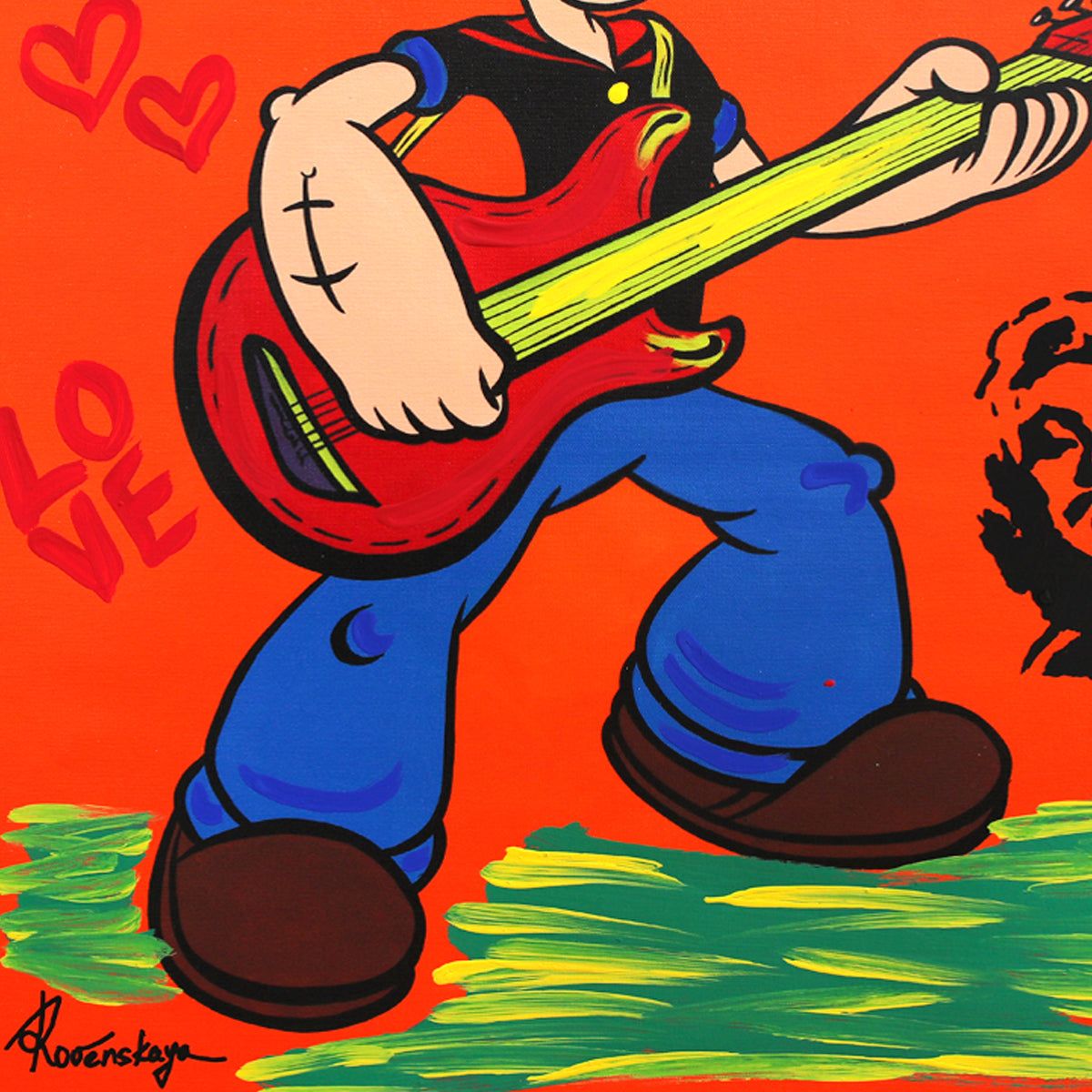 Nastya Rovenskaya- Mixed Media "Rocking Sailor"