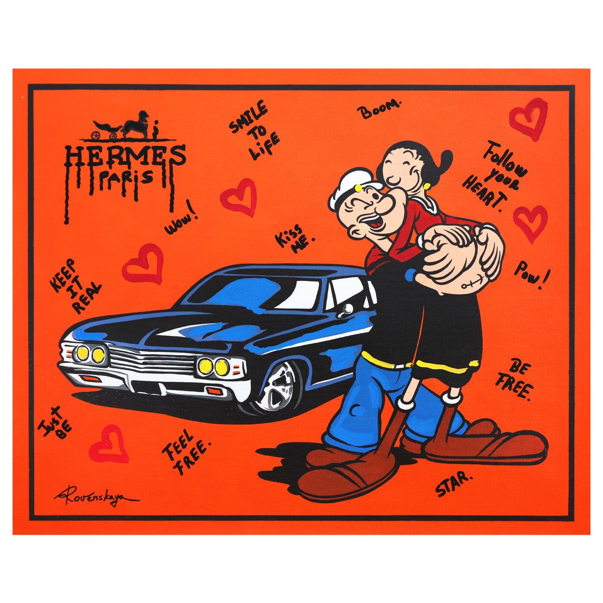 Nastya Rovenskaya- Mixed Media "Classic Love"