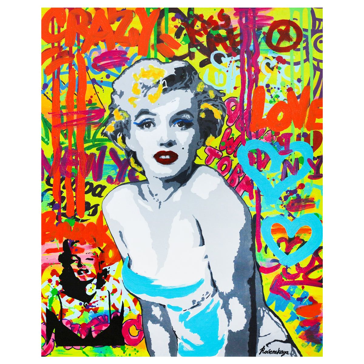 Nastya Rovenskaya- Mixed Media on Canvas "OOPS"