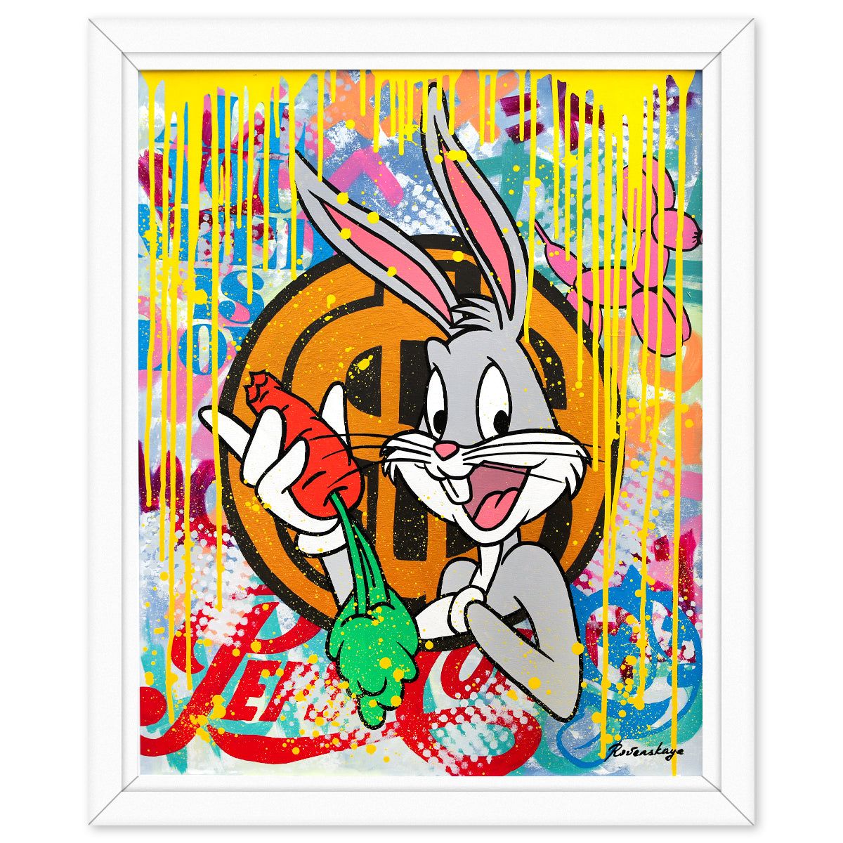Nastya Rovenskaya- Original Oil on Canvas "Daffy's Hustle Pop"