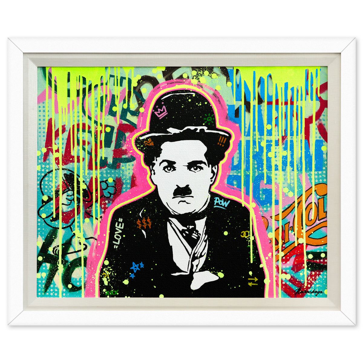 Nastya Rovenskaya- Original Oil on Canvas "Charlie in Color"