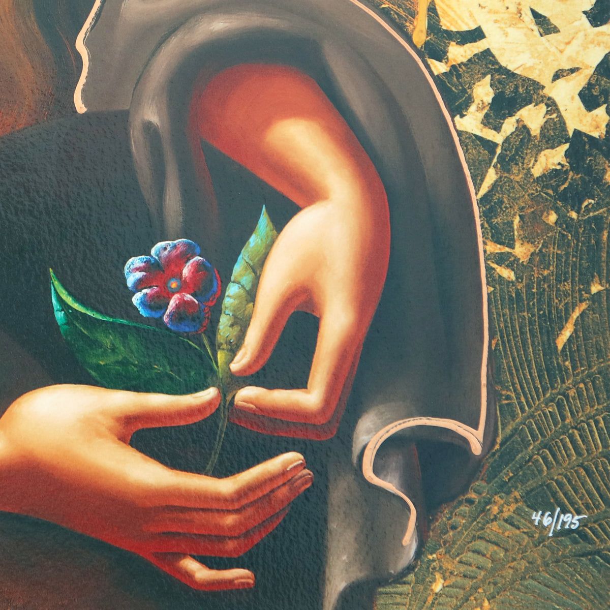 Oleg Zhivetin- Silkscreen "Contemplation"