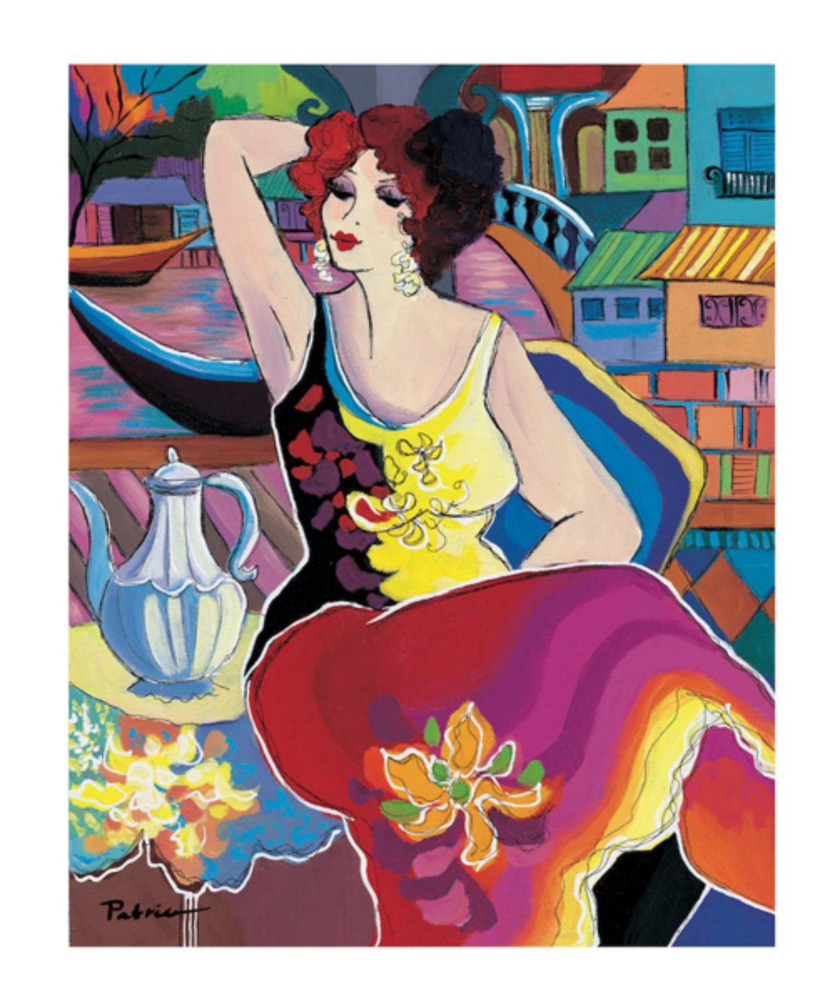 Patricia Govezensky- Original Giclee on Canvas "Morning Breeze"
