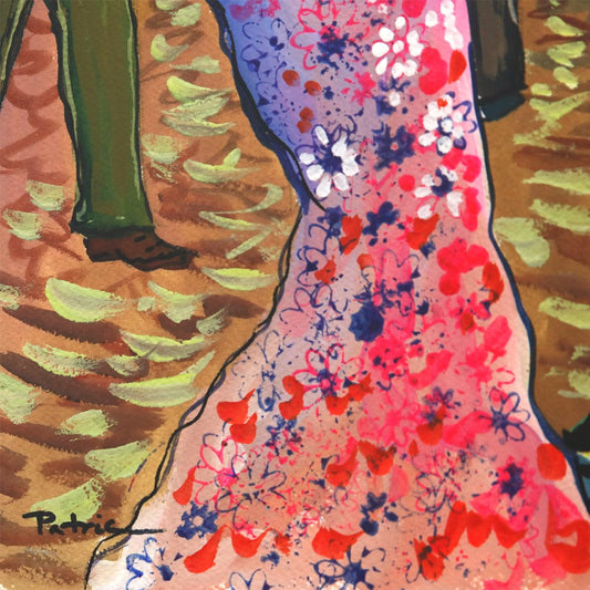 Patricia Govezensky- Original Watercolor "Women's world"